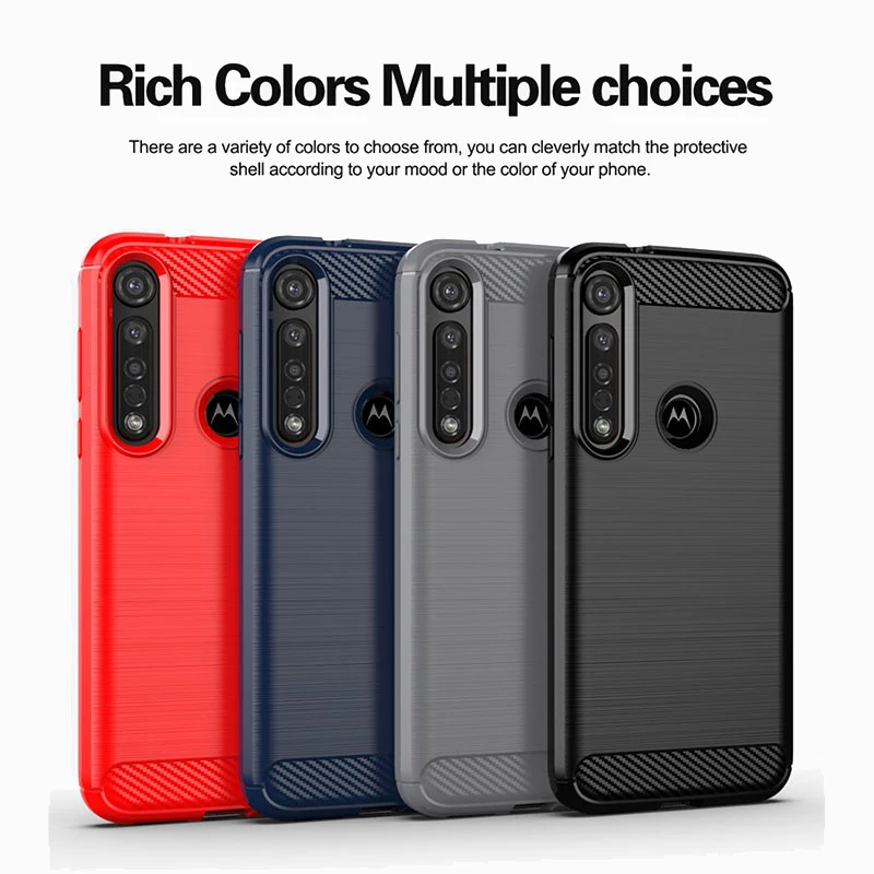 Чехол из углеродного волокна для Moto G8 Plus G7 G6 Play G5 G5S чехол One Zoom Action Macro Vision Power X4