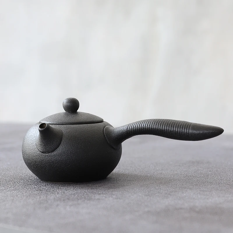 LUWU черный керамический чайник kyusu Чайник Китайский чайные наборы кунг-фу 150 мл |