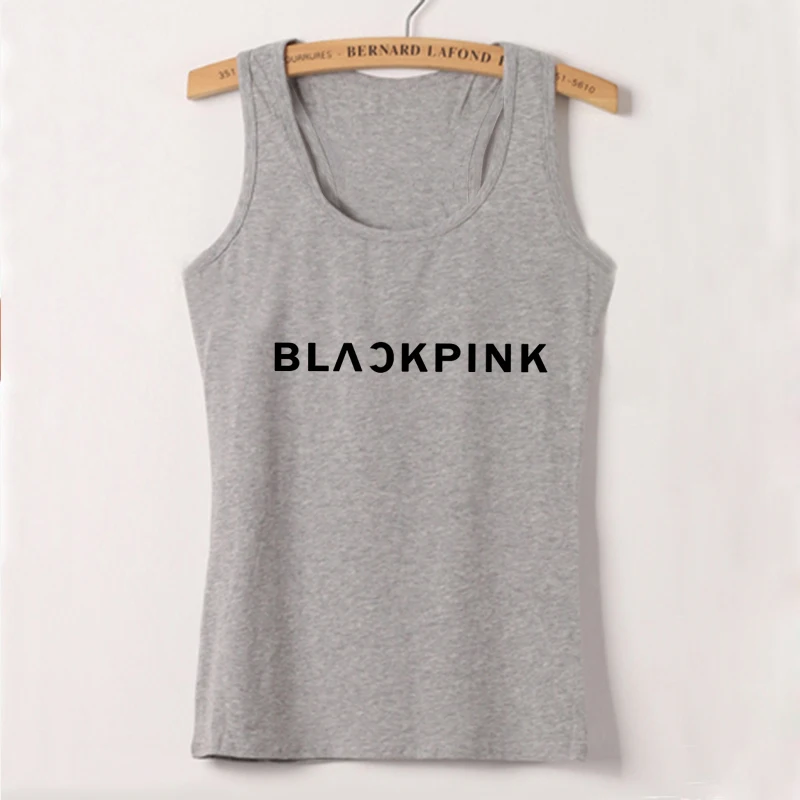 Camisole, женские майки, Vogue Belief Of The Universe, топы с принтом, футболка, Женская Повседневная, Harajuku, свободная, с круглым вырезом, жилет размера плюс - Цвет: 1331-gray