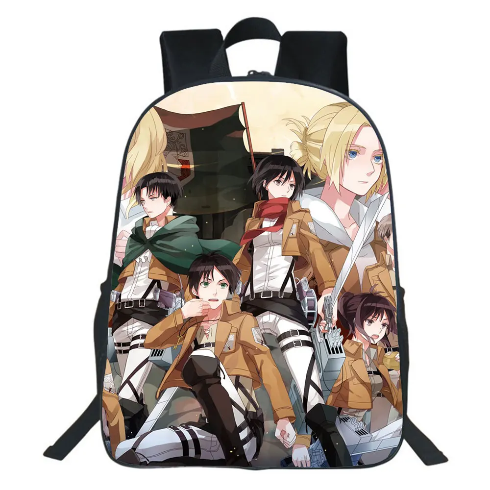 

New Pattern Attack On Titan Backpack New Anime Children Boys Girls School Bag Men Women Rucksack Students Bookbag Laptop Bags