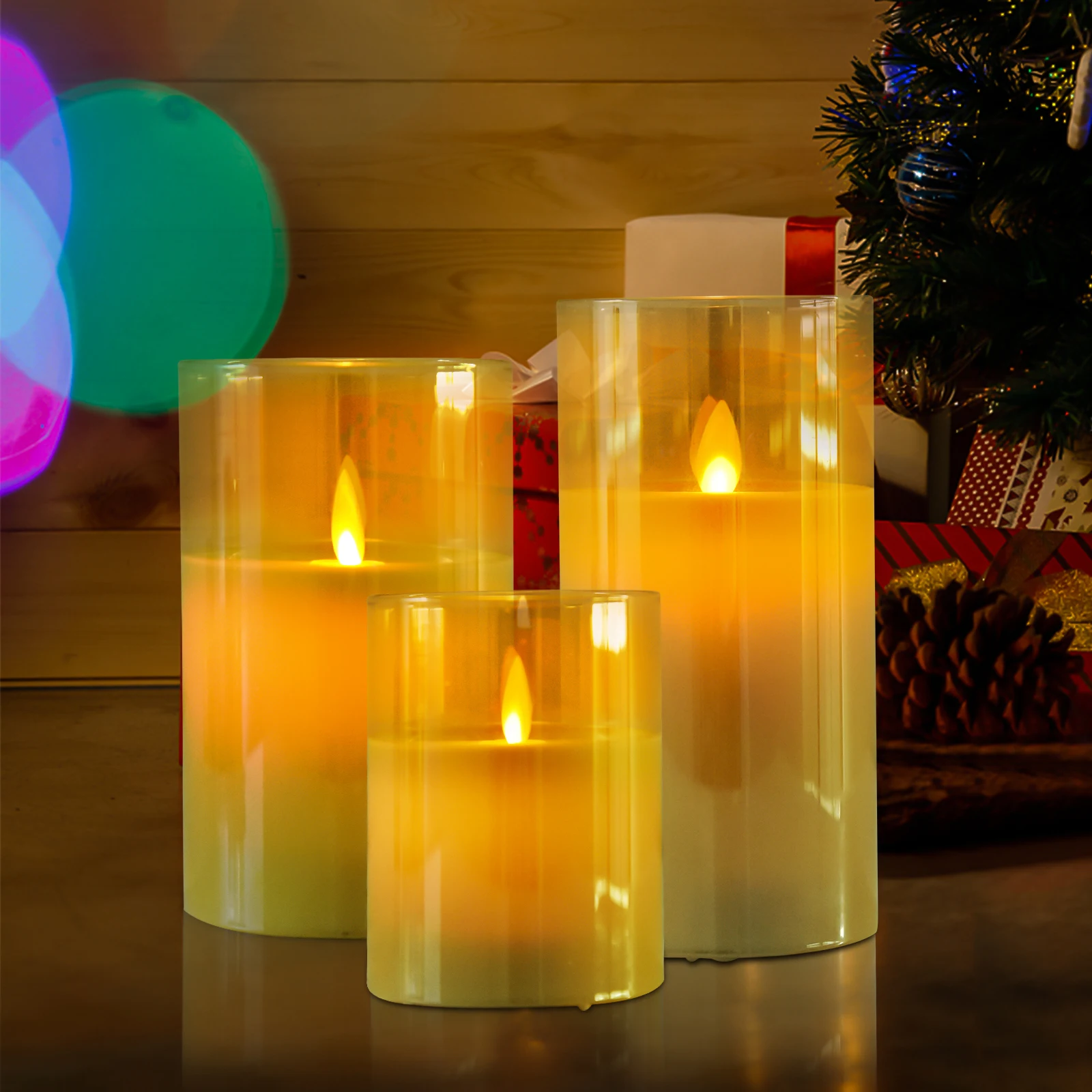 Flameless LED Candle LightFlickering Moving Wick Effect Candle Set