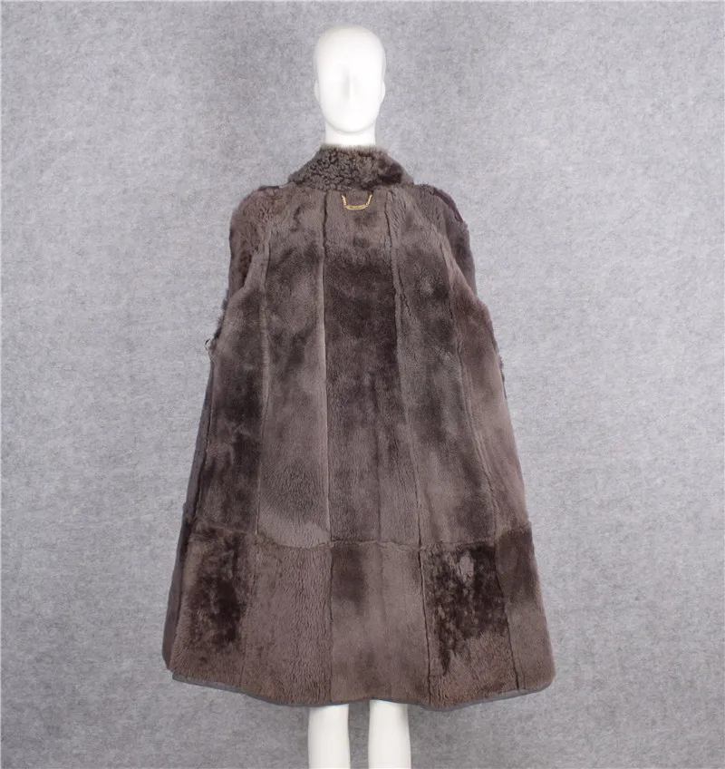 Женская зимняя теплая одежда Женское пальто из натуральной овечьей кожи куртка