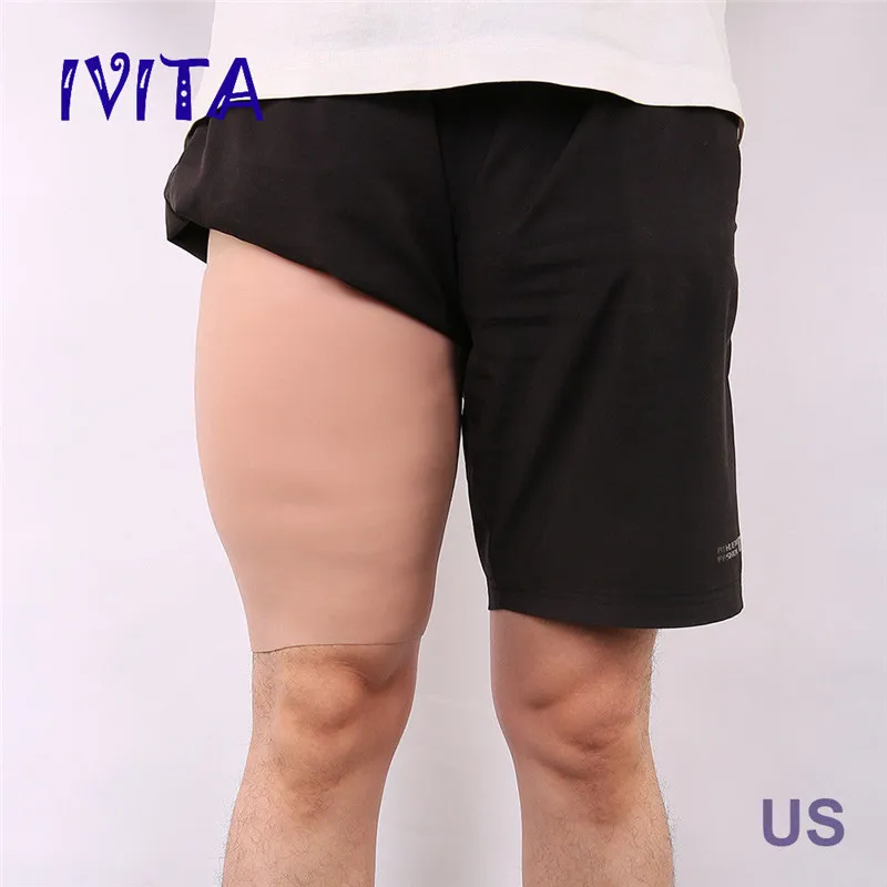 

New 2600g/Pair Full Silicone Sturdy Thighs Enhancer Shaper Wear 3cm Thickness Legs Sheath For Men's Styles Stronger Cosplay Gift