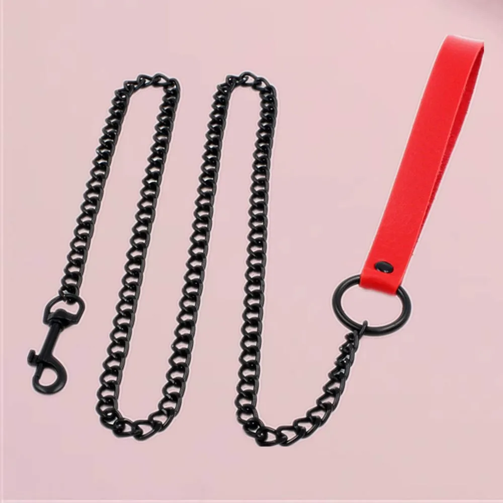 B.CYQZ Bdsm Chain Toys PU Leather Collar Cospaly Slave Sexy Accessories Women Choker Necklace Bondage Traction Rope Couples Game women jewelry