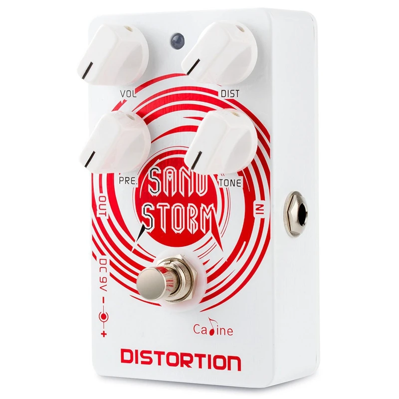 Caline CP-27 педаль гитарного эффекта песочный шторм Crunch Distortion с корпусом из алюминиевого сплава True Bypass