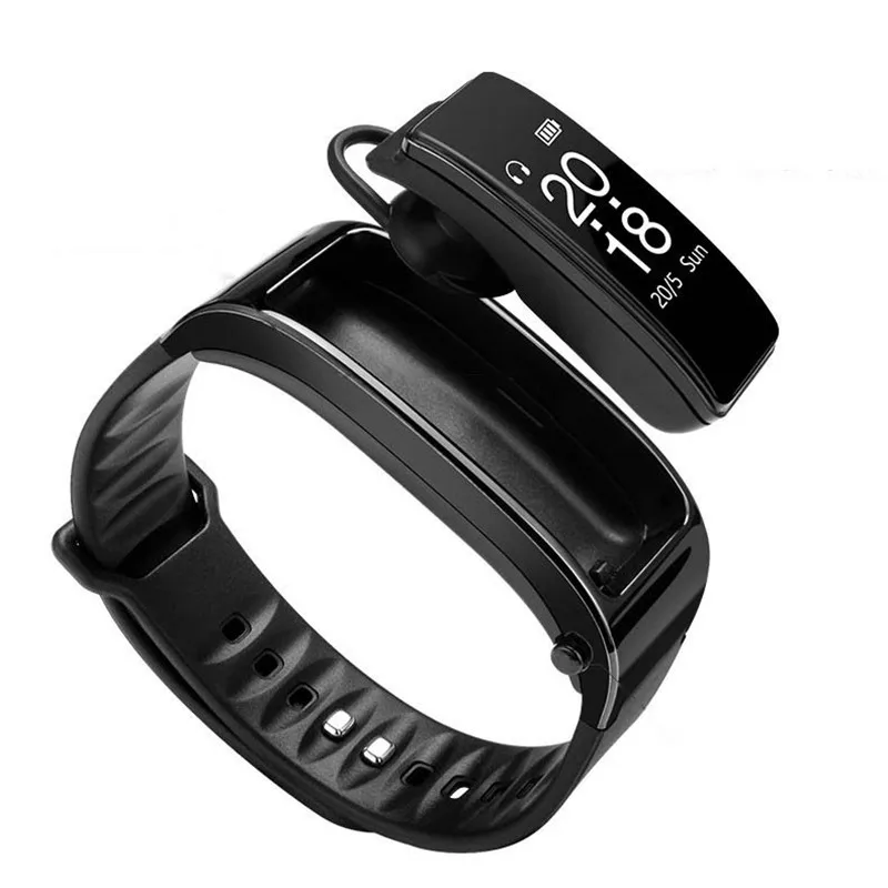 

BEESCLOVER Y3 Bluetooth Headphone Talk Smart Band Bracelet Heart Rate Monitor Sports Passometer Fitness Tracker Bracelet d35