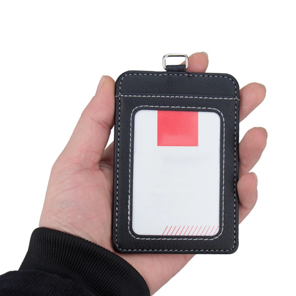 

New men women solid color transparent strong wear-resistant horizontal and vertical lanyard work card badge card card sets