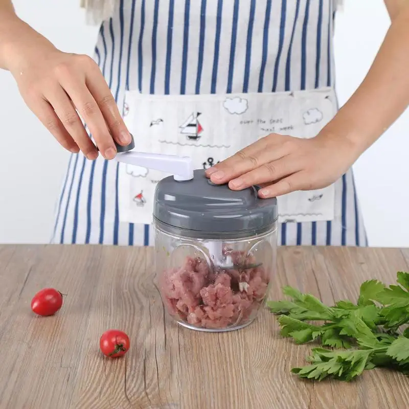 Portable Manual Meat Grinder Stainless Steel Fruit Vegetable Shredder Slicer Food Chopper Mincer Home Kitchen Appliances
