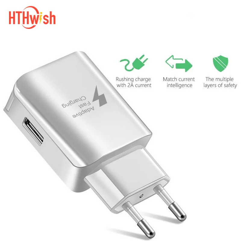 5V 2A US/EU штепсельная Вилка USB быстрое зарядное устройство для Мобильный телефон