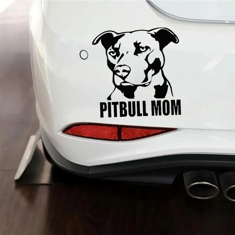 Светоотражающие наклейки для кузова автомобиля или окна Pitbull Mom Dog украшение