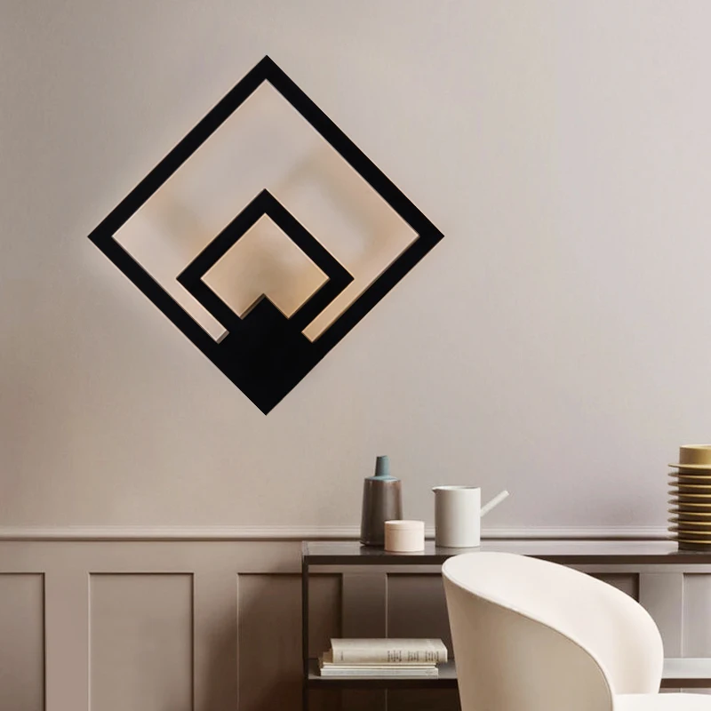 Best 25W Led Wall Lighting Decoration Lamp Modern Bedside bedroom Bathroom Wall Lamp Led Aluminum Frame Lighting Fixture