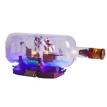 

USB Lighting Component Parts Small Particle Building Block Accessories Educational Toys for Bottle In Boat 21313