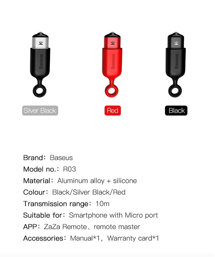 Baseus R03 микро Джек Смарт ИК пульт дистанционного управления универсальный пульт дистанционного управления для ТВ/кондиционера/проекторов для Xiaomi huawei Phone