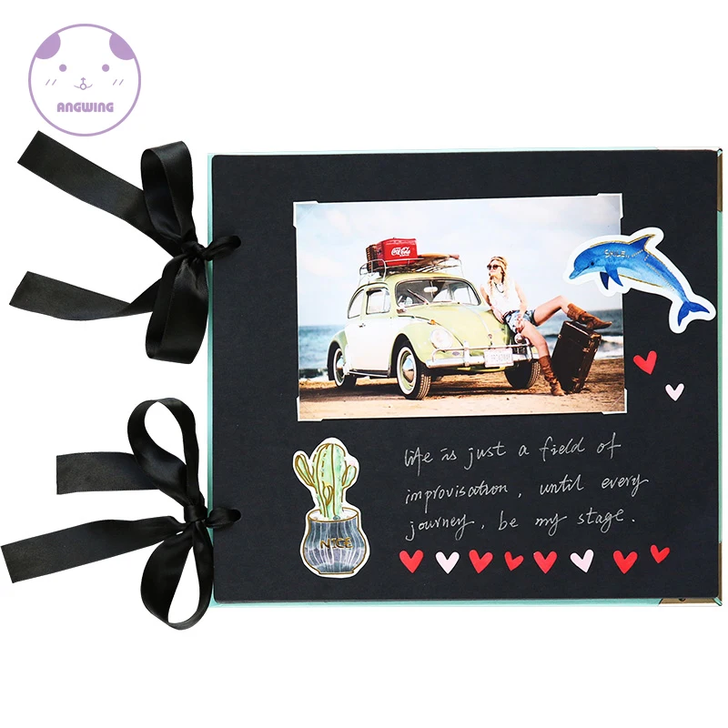 

2020 Loose-leaf NoteBooks/Wedding Photo Album Birthday Gift Scrapbook 20Pages Blank/DIY/Self-Adhesive Albums Photo Cover Binding