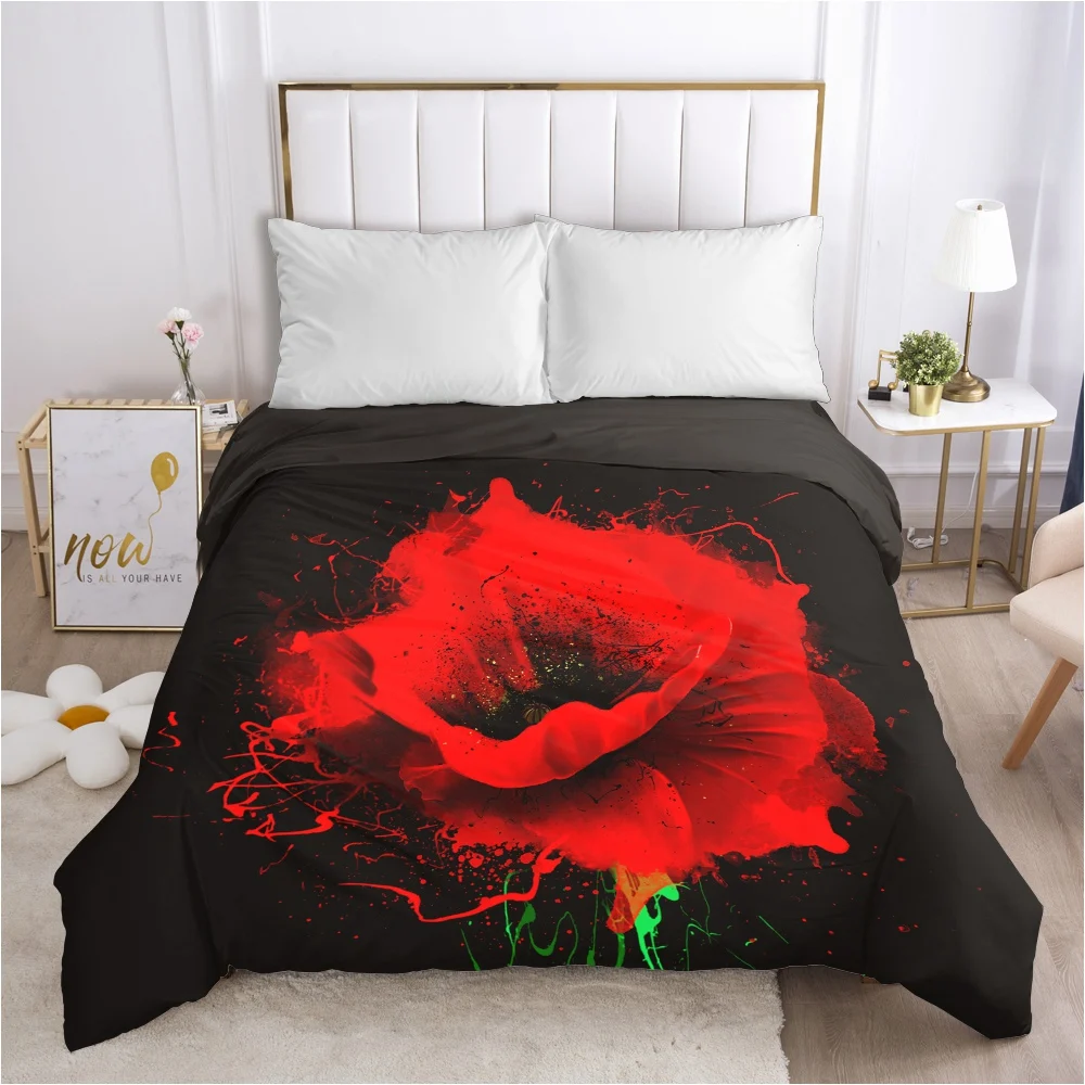 블랙 이불 커버 이불/담요/편안한 케이스 더블 킹 침구 140x200x240x220, 가정용 고속도로