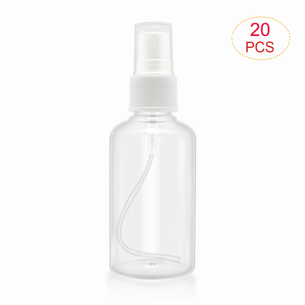

20Pcs/Set Mini Perfume Atomizer Spray Refillable Bottle Empty Cosmetic Containers Travel Makeup Container Plastic Refill Bottles