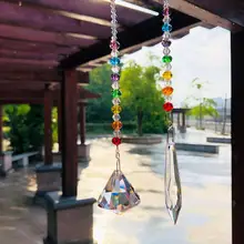 30 мм и 63 мм 2 шт./компл. призм кристаллы Suncatchers Радуга окна шторы чакра от солнца приманок с пятью звездами Бусы Декор для дома