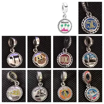 

Original 925 Sterling Silver Pendant Fit for DIY Bracelet Necklace Limited Edition Luxury Jewelry Woman Jewelry Free Shipping