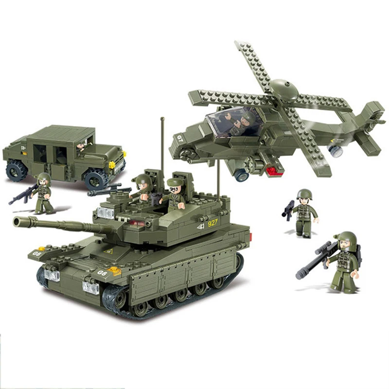 

Compatible legoingly Military headquarters a transport ww2 Tank Armored vehicle building Blocks boys child toys world war
