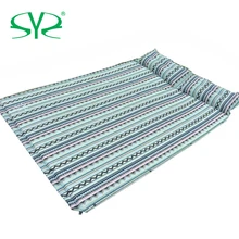 Двойной автоматический надувной матрас Сращивание губки кемпинг матрас с подушкой переносной пляжный коврик Самонадувающийся влагонепроницаемый матрас