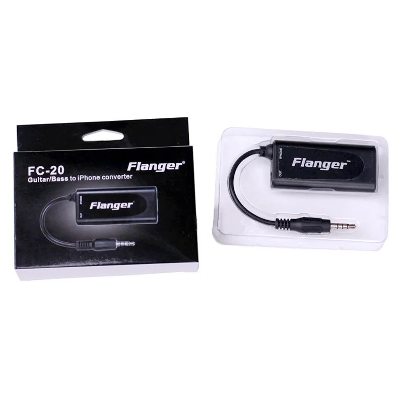 Flanger Flageboiler FC-20 Гитара Бас iPhone программное обеспечение для мобильных телефонов Effector конвертер Переходный кабель