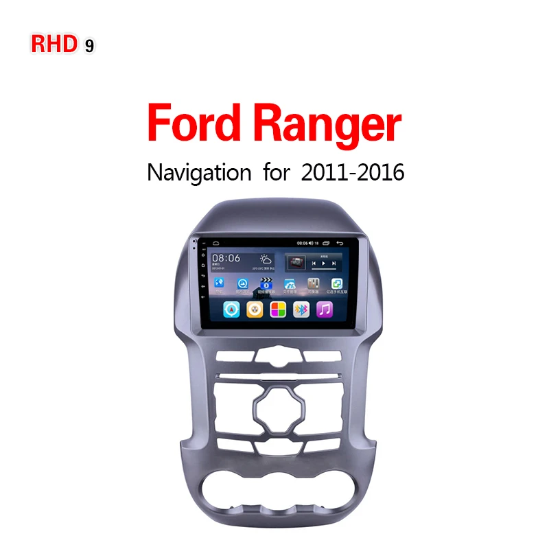4G8core4G64G Lionet gps-навигация для автомобиля Ford Ranger 2011- 9 дюймов RF1018X - Размер экрана, дюймов: 4G8core4G64G