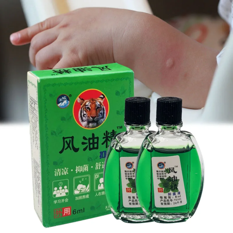 Mosquito Repellent Oil 6ml Fengyouqing Mosquito Repellent Antipruritic Refreshing Anti Motion Sickness Antiemetic Relieve Pain Liquid Medical Oil