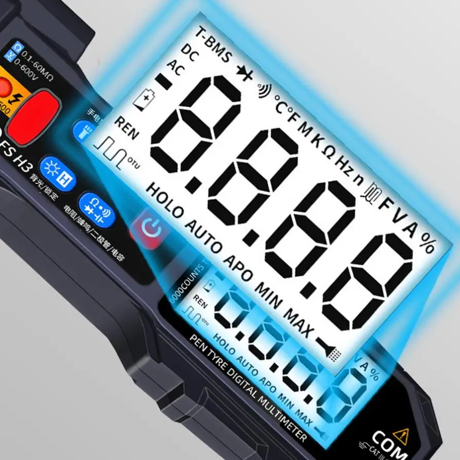 XMEQLXMZ] Mini multímetro Digital profesional probador AC/DC Volt Tester  electricista huangjie unisex