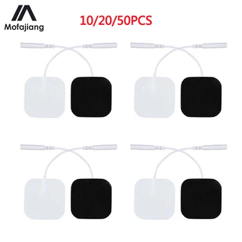 

10/20pcs 4x4cm Muscle Stimulator Electrode Pads Non-woven Fabric Self Adhesive Replacement Pads for Tens Digital Therapy Machine