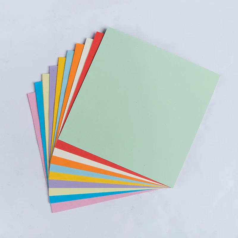 

Children Handmade Paper Folding 10 Colors Mixed Pure Wood Pulp 14X14 Color Kindergarten Creative Cartoon Colored Paper Wholesale