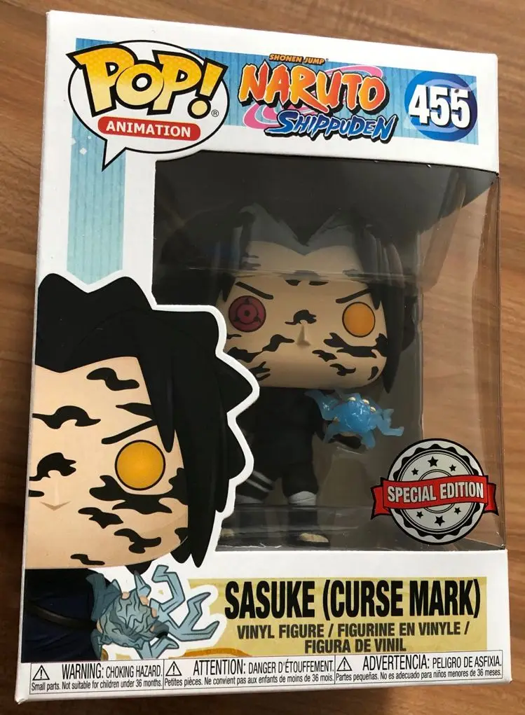 Эксклюзивная официальная Funko pop Animation: Naruto Shippuden Sasuke (Curse Mark) Виниловая фигурка