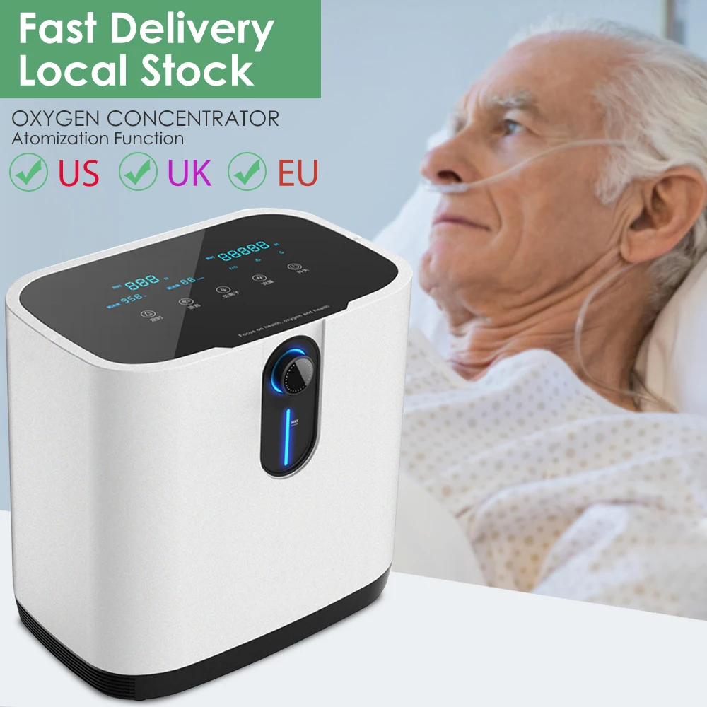 

1-7L/min Portable Oxygen Concentrator Machine Generator Oxygen Making Machine Without Battery Air Purifier AC 220V/110V 48Hours