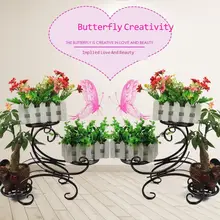 

Iron Small Flower Rack Mini Meaty Desktop Office Desk Windowsill Tv Cabinet Floating Window Tea Table Potted
