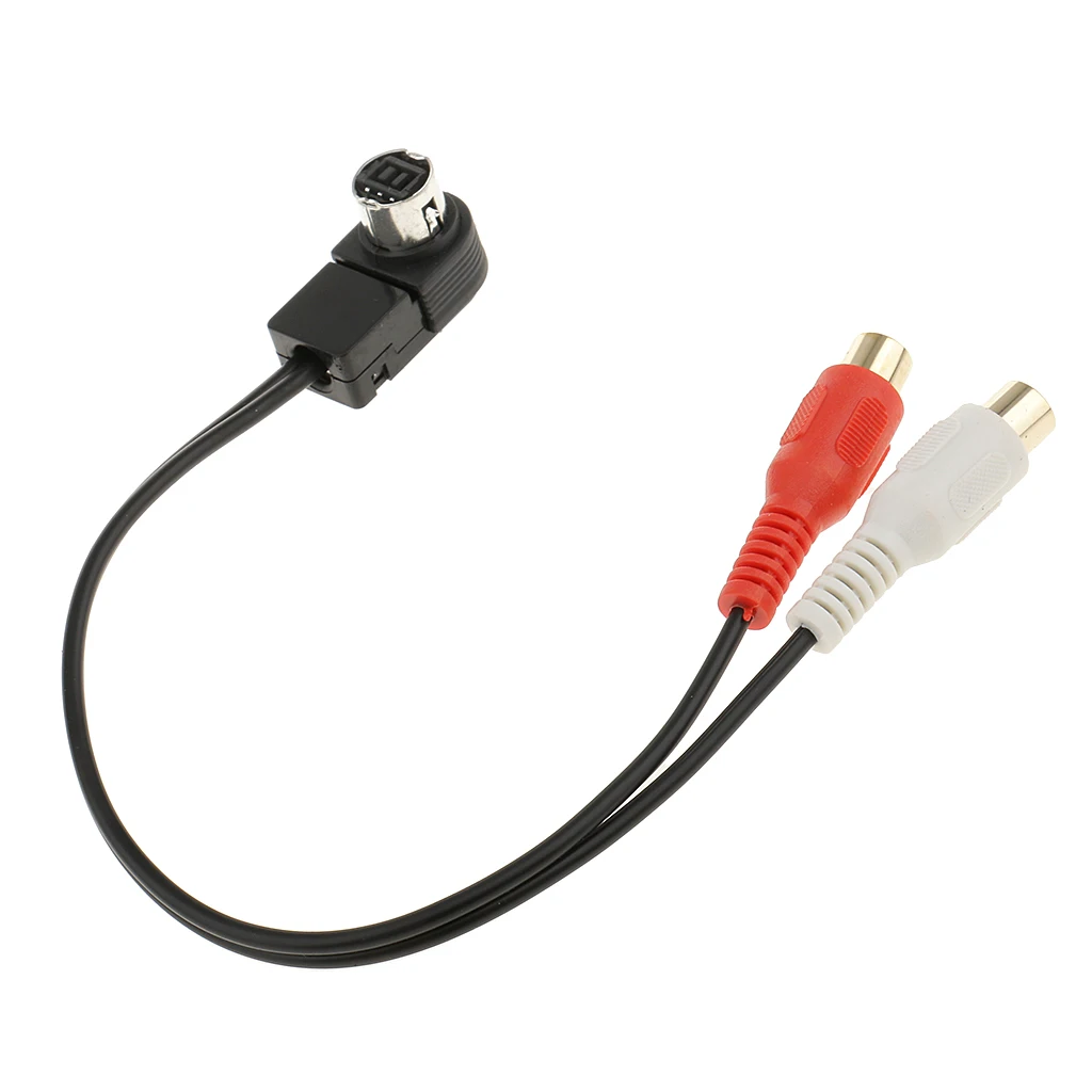 Ai-Net Radio To Aux 2 RCA Audio Input Adapter Splitter For Alpine CDA-7998