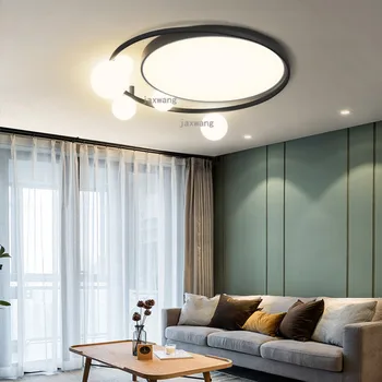 

Nordic LED Glass Ceiling Lights Modern Living Room Decor Ceiling Lamp Bedroom Creative Light Fixtures Warm Luster Ceiling Lamps
