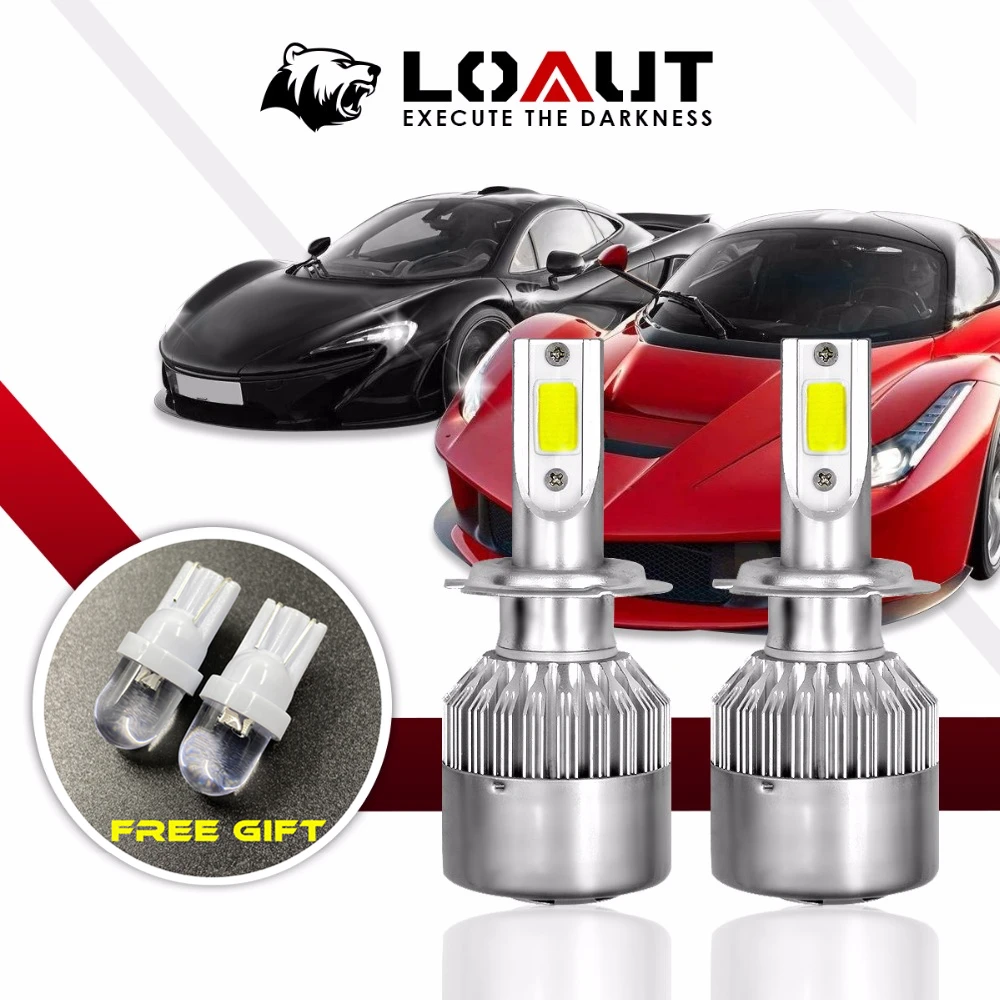 2020 C6 CAR LED BULB H7 H4 Headlights 72w 7600lm Light Bulbs H1 H8 H9 H11 Automobiles 6000K 9005 9006 Parking 12V 24V HEAD LIGHT |