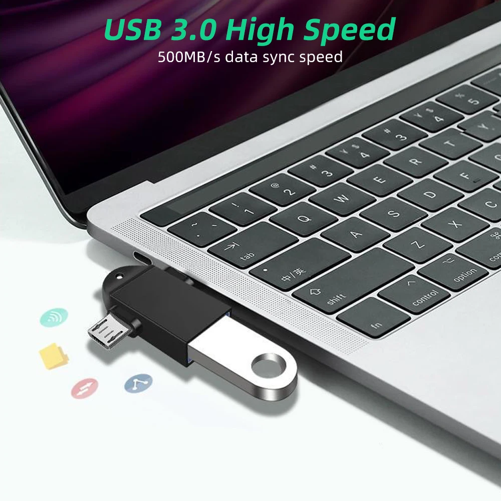 OTG Тип C и микро адаптер 2 в 1 Otg Usb конвертер 3 0 флэш диск мышь разъем для смартфона