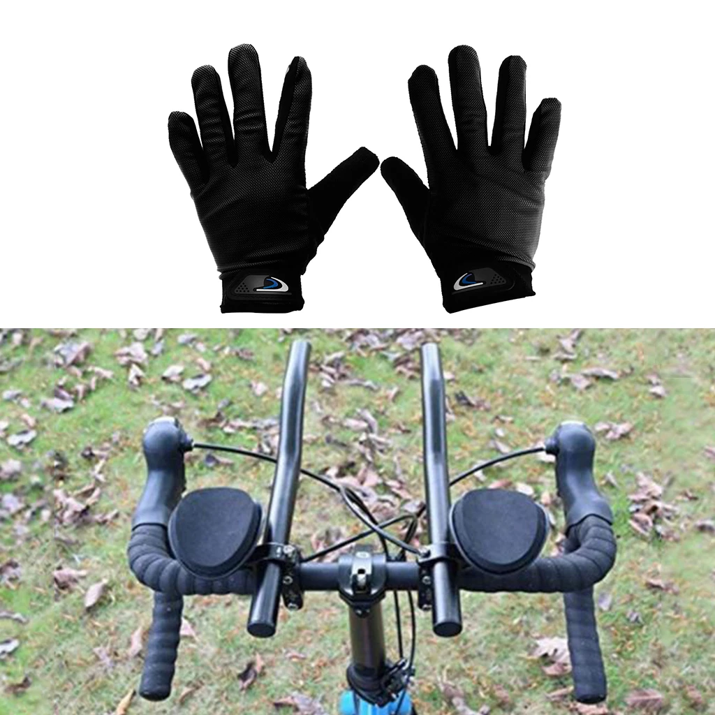 

Lightweight Mountain Road Bike Rest Aero Handlebar and Anti-Slip Riding Cycling Gloves Touch Screen Glove for Winter Sports Gym