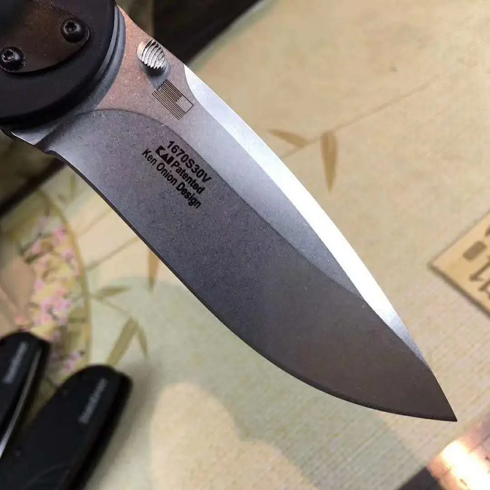 Kershaw 1670 D2 лезвие черный 6061 T6 алюминиевая ручка с Stonewash Тактический складной нож
