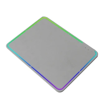 

Wireless Charger Gaming Mouse Pad Computer Mouse Pad RGB Luminous Desktop LED Waterproof Gaming Leather Mouse Pad