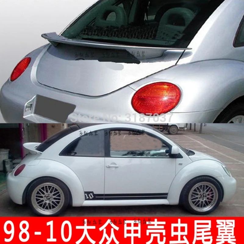 Спойлер для Volkswagen Beetle 1998 2010 FRP стекловолокно Неокрашенная фоторамка багажника