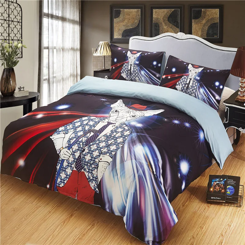 

L-Cartoon Animal Series Digital Printing Multinational Size Three-piece Set Pieces Textile Large Amount