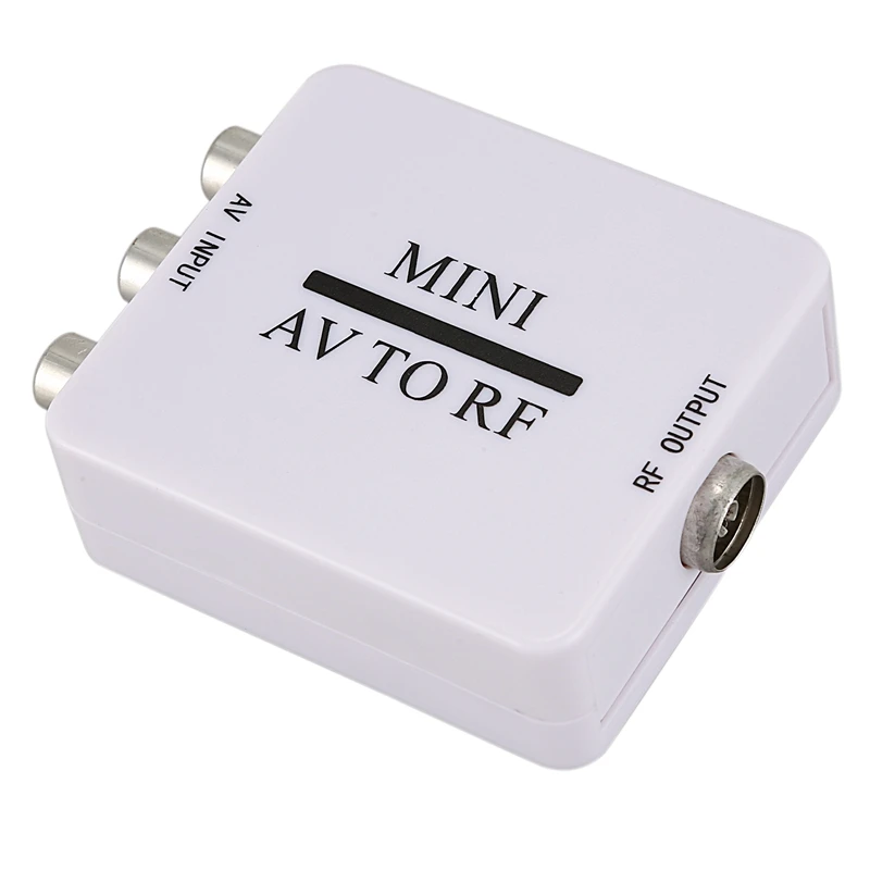 Мини HD видео конвертер коробка AV в RF Scaler коммутатор RCA CVSB видеоадаптера поддержка