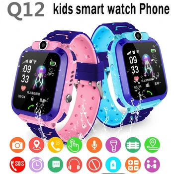 

Q12 Waterproof Kids Smart Watch SOS Antil-Lost Smartwatch Baby 2G SIM Card Clock Call Location Tracker Watch PK Q90 Q528