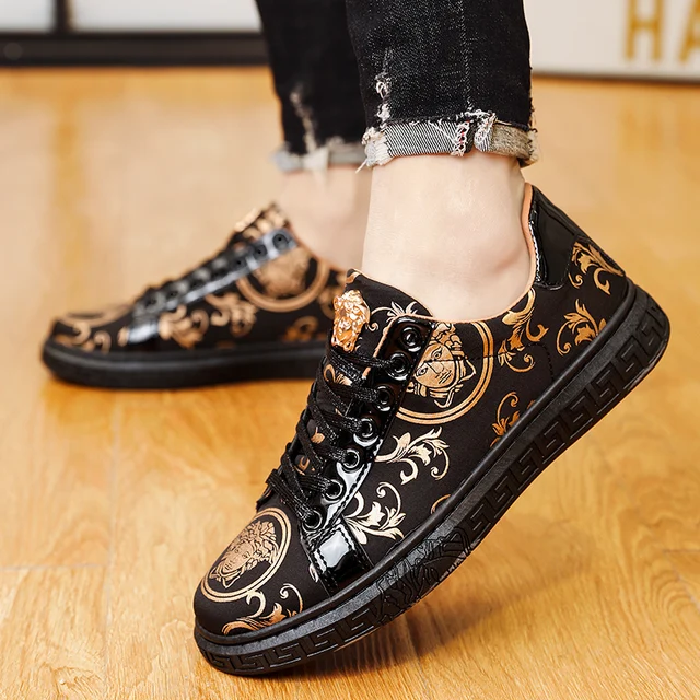 Greg High Top Golden Chunky Sneakers - Image 4