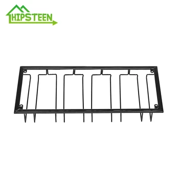 

2019 Hot Sale 5 Rows Iron Wine Glass Rack Stemware Hanger Wine Glass Holder Decorative Stemware Rack Under Cabinet Home Bar