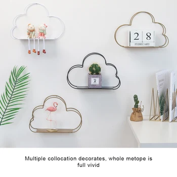 

Cloud Wall Shelf Decorative Iron Storage Rack Floating Shelves Kids Room Shelf Decorative Shelves Room Decoration