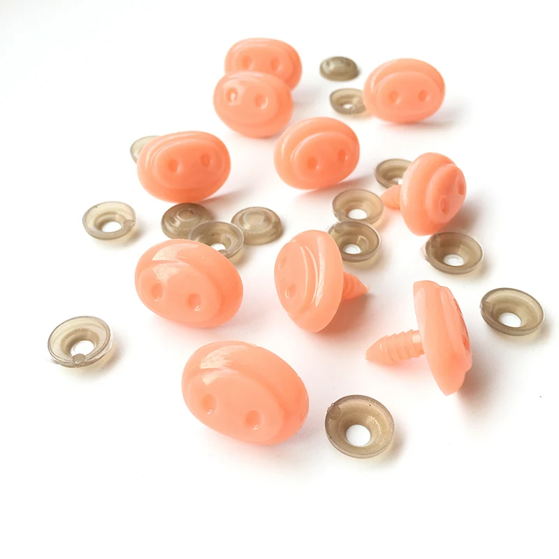 

10pcs/bag Doll Making Pig Nose Safety Nose Plastic Nose Stuffed Toys Snap Animal Scrapbooking Puppet Amigurumi Doll Accessories