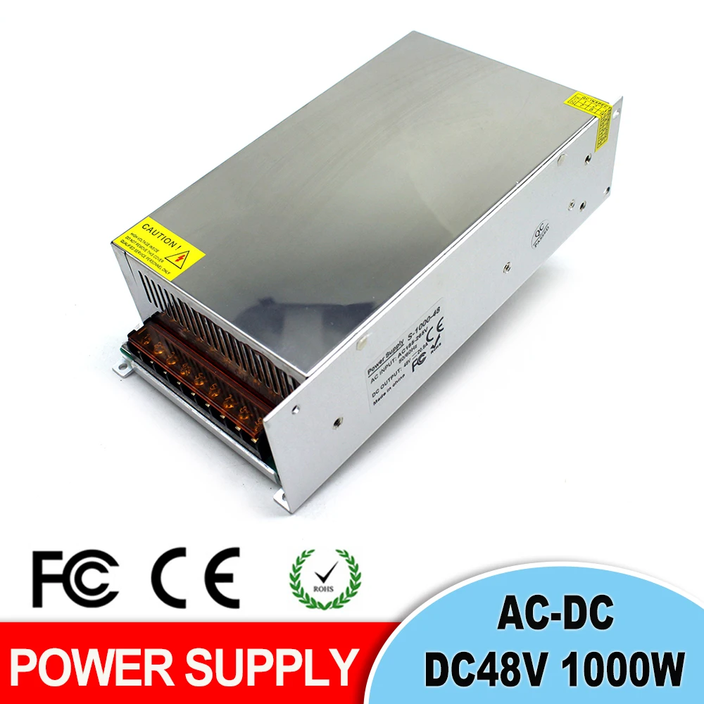Лучшее качество 48V 20.8A 1000W Драйвер импульсного источника питания для светодиодной
