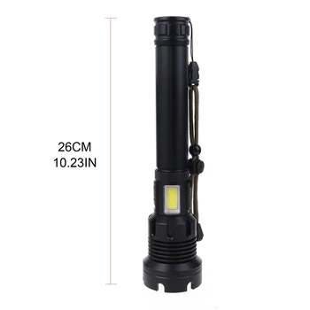 

Super Bright LED Handheld Flashlights USB Telescopic Zoom Emergency Torch F3MB